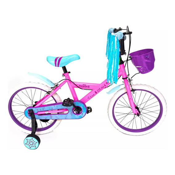 Bicicleta Infantil Disney Rodado 16 Rueda Goma Eva C/ Rayos