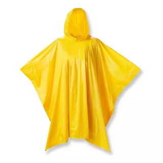 Impermeable Tipo Poncho, Color Amarillo, 300 Mc