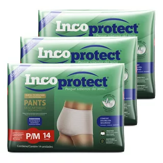 Incoprotect Pañales Pants Adulto Talle P/m X 42 Unidades
