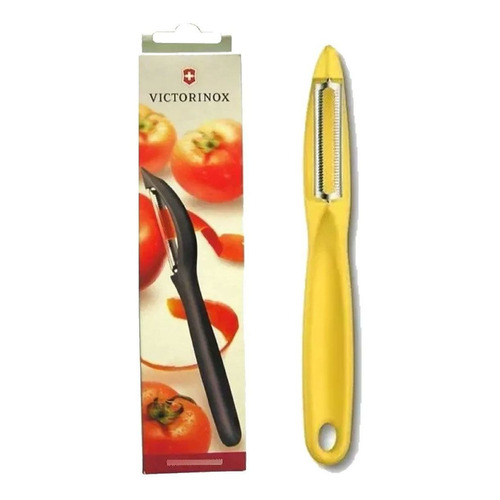 Pelapapas Victorinox Pela Papas Pelador Largo Verdura Fruta Color Amarillo