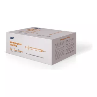 Seringa Insulina Ultra Fina 1ml 6mm X 0,25mm C/ 100 Seringas Capacidade Em Volume 1 Ml