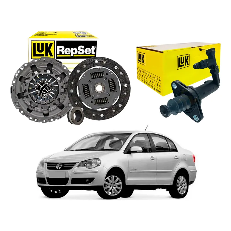 Kit Embreagem Cilindro Câmbio Polo Sedan 1.6 2007 A 2011