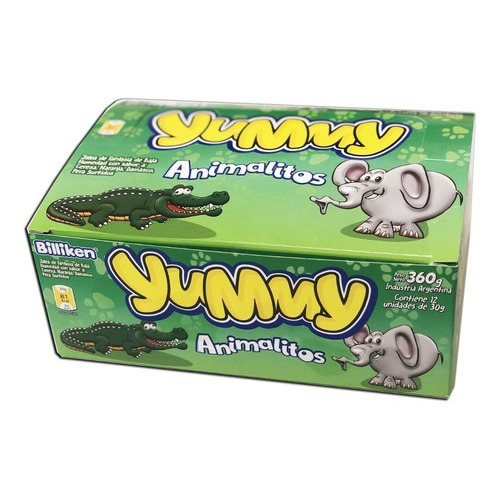 Gomitas Yummy Animalitos caja  12 unidades Billiken