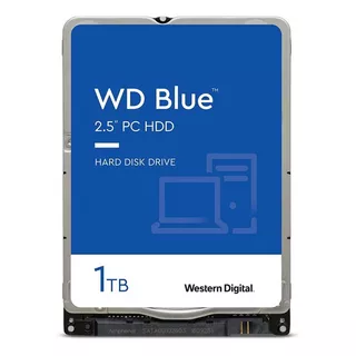 Disco Duro Interno Western Digital Blue 1tb 2.5in Wd10spzx Color Azul