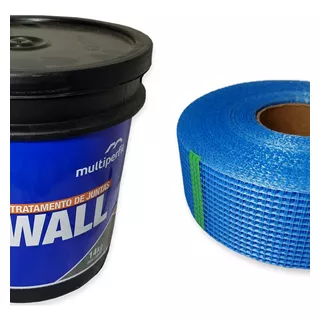 Massa Drywall Para Rejunte 14 Kg + Fita Telada Azul 90mx48mm