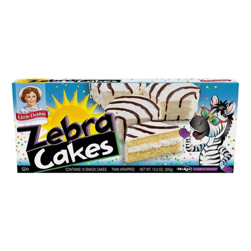 Zebra Cakes Little Debbie 10 Piezas Importado