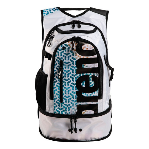 Mochila De Natación Arena Fast Pack 3.0 Planet Water Color Plateado Diseño De La Tela Liso