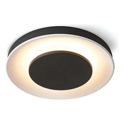 Plafon Led Flam-l Ø61cm 48w Negro Aluminio