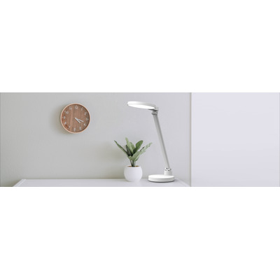 Lampara De Escritorio Led Diletta Blanca Movil Tl400b Mks