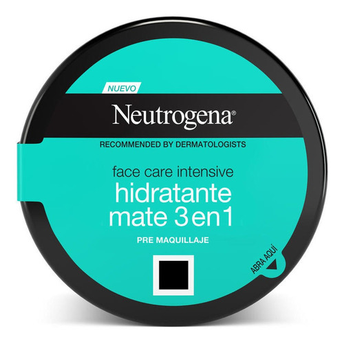 Crema facial NEUTROGENA® Face Care Intensive Hidratante Mate 3 en 1 100 gr