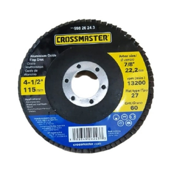 Disco Multilám Óxido Alumin G 60 115mm Crossmaster 9982624.3