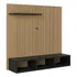 Rack Panel Tv Estocolmo Nórdico 32 Pulgadas Color Nogal/grafito