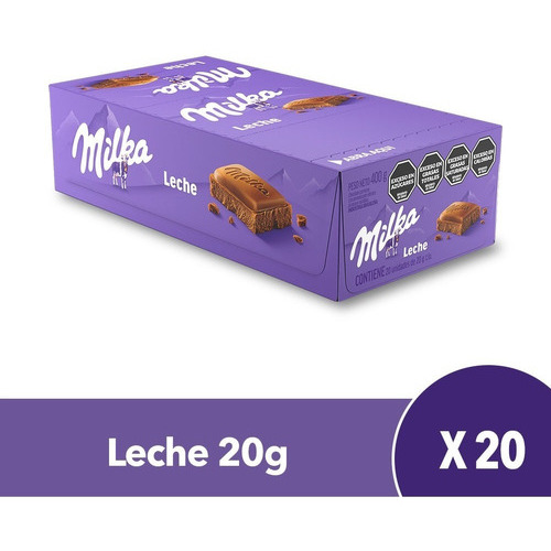 Milka chocolate con leche 20 unidades