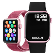 Smartwatch Plus Seculus Rosa Troca Pulseira 17001mpsvnk6