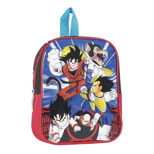 Mochila Dragon Ball Z De Espalda 11° Pulgadas Para Jardin !! Color Negro/Azul