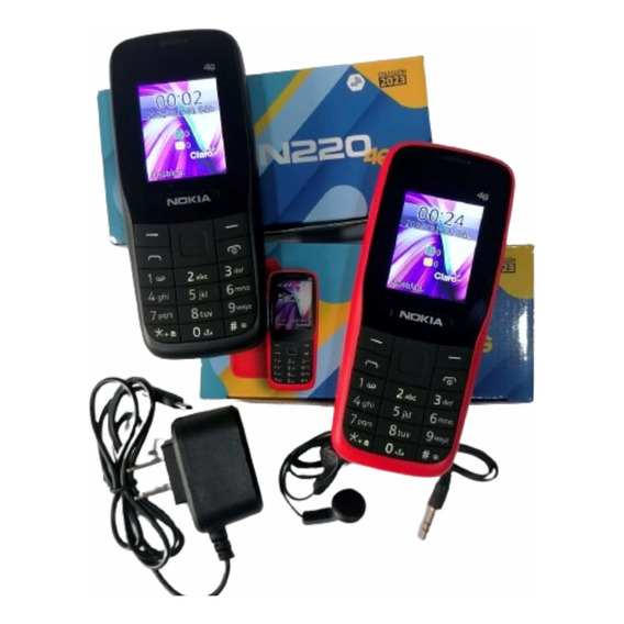 Celular Nokia 220 (2024) Dual Sim 4 Mb Negro O Rojo