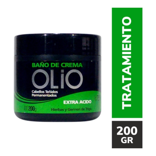 Baño De Crema Extra Acido Cabellos Teñidos Olio X 200gr