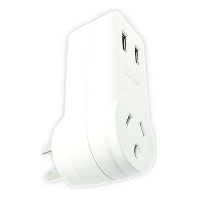 Adaptador Enchufe Prolongador Usb Doble 2.4a Toma Tbcin