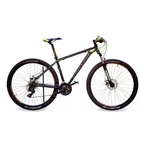 Mountain bike Venzo Skyline Evo R29 M 21v frenos de disco mecánico cambios Shimano Tourney TY700 y Shimano Tourney TY300 color negro/verde  