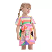 Vestido Infantil Colorido Verão Mon Sucré Relax Time 21096