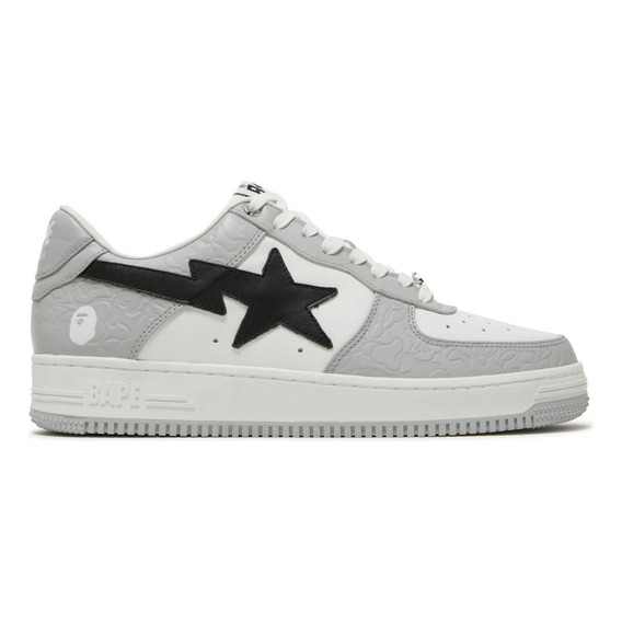 A Bathing Ape Bape Sta Low Grey White