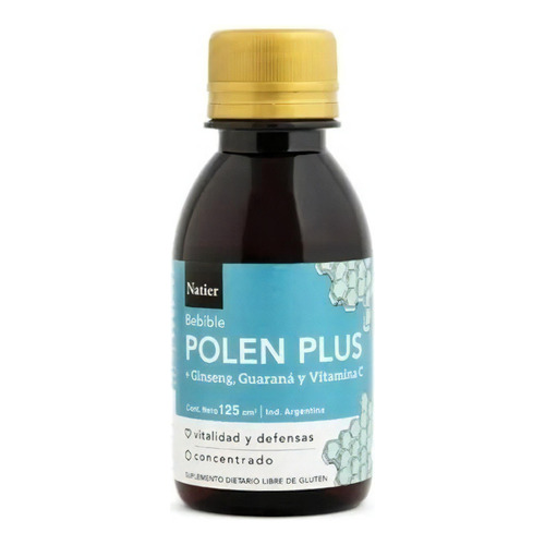 Polen Plus Bebible Ginseng+guaraná Y Vitamina C Natier 125ml