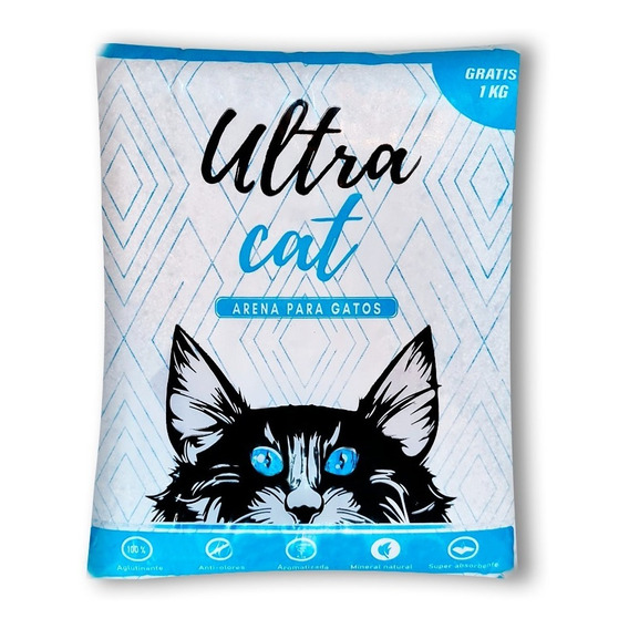 Arena Para Gato Premium Ultra Cat 10 Bolsas De 6 Kg Cada Una