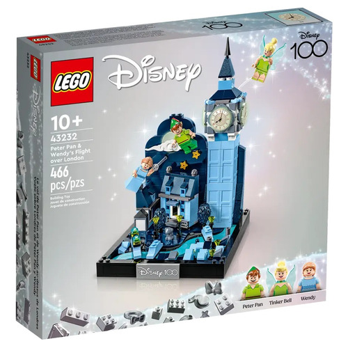 Lego Disney Vuelo Londres Peter Pan Y Wendy 43232-466pz Cantidad De Piezas 466