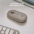 Mouse Wireless Bluetooth Logitech Pebble M350 Grey Milk Color Marrón