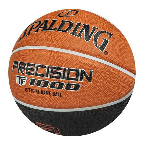 Pelota De Basket Spalding Precision Tf-1000 Fiba #7 Basquet Color Naranja/Negro