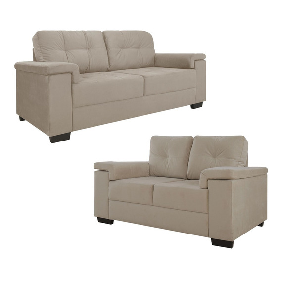 Juego De Living - Conjunto Sillones 3+2- Alcohol Clean - Lcm