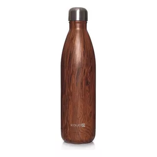 Garrafa Kouda 500ml 10373 Wood Cor Marrom-escuro