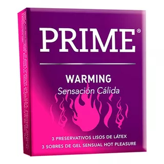 Preservativos Prime Warming | Cajita X 3 Un Sensación Cálida