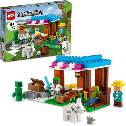 Kit De Construcción Lego Minecraft La Pastelería 21184 8+ Cantidad de piezas 154