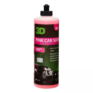 3d Pink Car Soap Shampoo Para Autos Ph Neutro 16oz