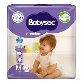 Pañales De Bebé Babysec Premium 20un M
