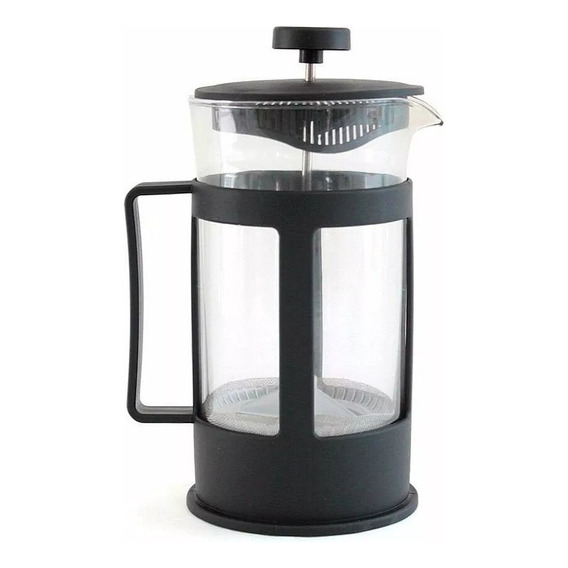 Cafetera Prensa Francesa 600ml En Vidrio Borosilicato Color Gris 110V/220V