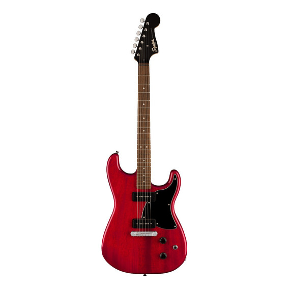 Squier Paranormal Strat-o-sonic, Crimson Red Transparent. Color Rojo Material del diapasón Laurel Orientación de la mano Diestro