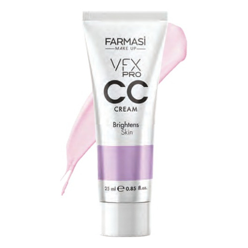 Cc Cream Vfx Pro Correctora Iluminadora Farmasi 25ml Tono Morada