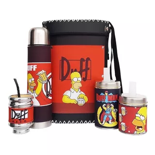 Set Matero Equipo Kit De Mate Los Simpson Duff, Marbry Shop