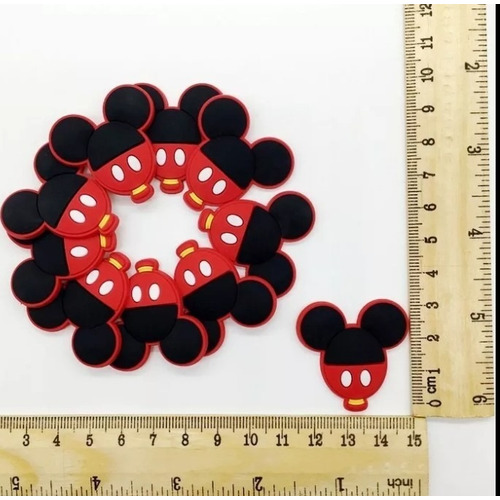 Dibujo Mickey Silicona Decoracion  Llavero Celular Mochila 