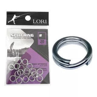 Argola Split Ring Lori Nº 3 Nickel - 20 Peças