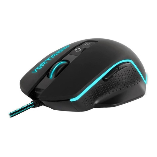 Mouse Gamer Vortred Trapper Alámbrico 7 Botones Negro /v