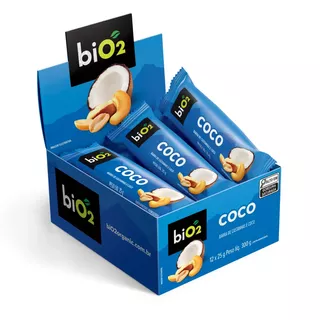 Bio2 Barra Castanhas Coco 7nuts S/ Glúten S/ Lactose Dp 12un