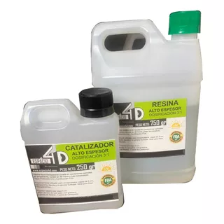 1kg Resina Epoxica Flitro Uv Grado Alimenticio  /espacio4d