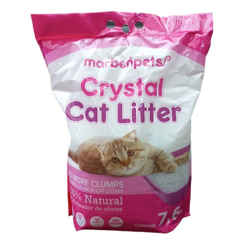 Arena Crystal Cat Litter 7,6 Litros x 3kg de peso neto  y 3kg de peso por unidad