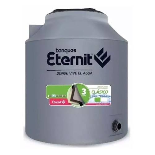 Tanque de agua Eternit Clásico Clásico tricapa vertical polietileno 300L de 725 mm x 807 mm