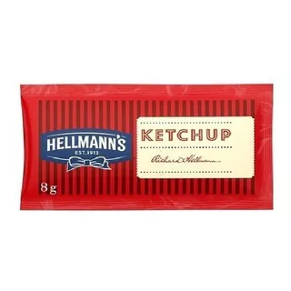Caja Ketchup Hellmans Sobres Individuales X 196