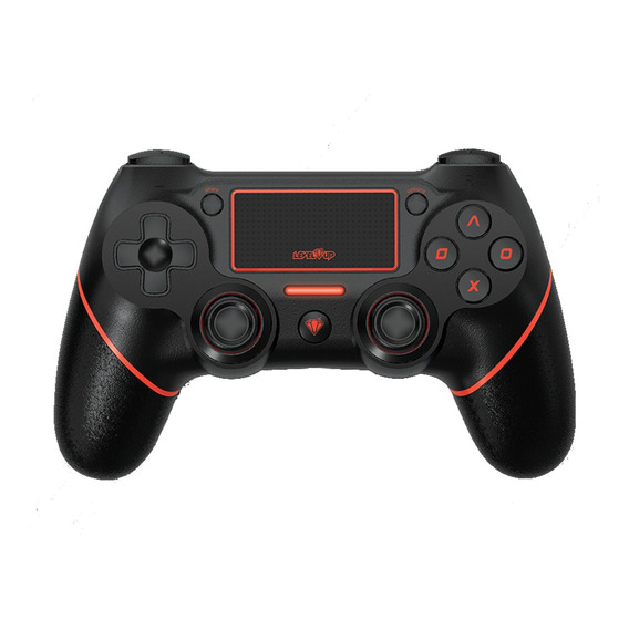 Joystick Ps4 Gamepad Level Up Cobra X Vibración Color Rojo