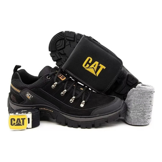 Tenis Zapato Botas Cat Caterpillar+cinto+billetera+medias